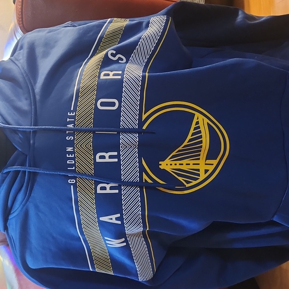 Golden State Warriors NBA Hoodie XLarge Blue Cotton/Polyester - Picture 2 of 5